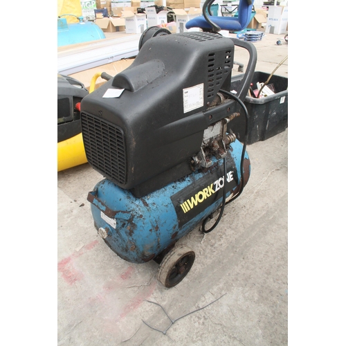 1491 - WORKZONE BLUE COMPRESSOR  NO VAT