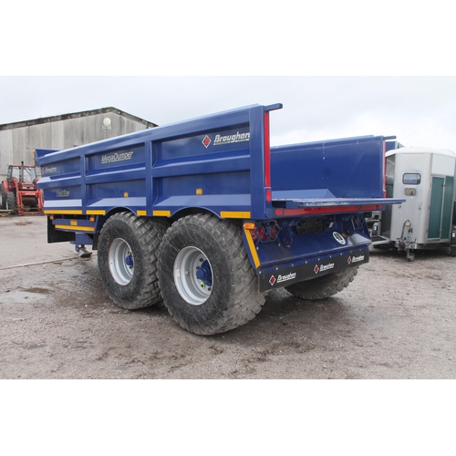 211 - 2022 BROUGHAN 16 TONNE HIGH SPEED  MEGA DUMPER HYDRAULIC FAST TOW TRAILER LIKE NEW + VAT