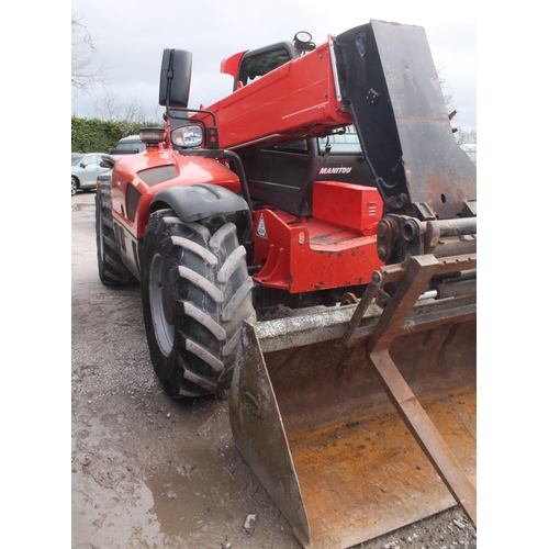 212 - 2013 MANITOU TELEHANDLER YN13FGZ FIRST REG 1/5/13 APPROX 4500 HOURS + VAT