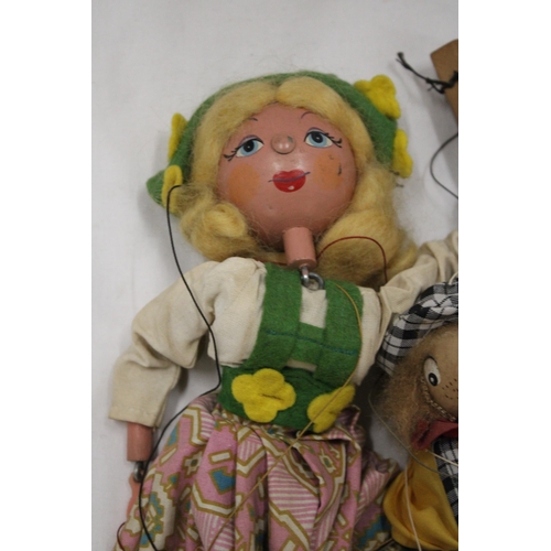 144 - A VINTAGE PELHAM PUPPET AND A CLOWN PUPPET