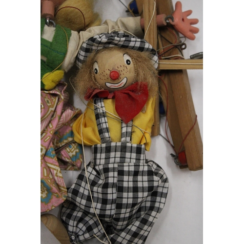 144 - A VINTAGE PELHAM PUPPET AND A CLOWN PUPPET