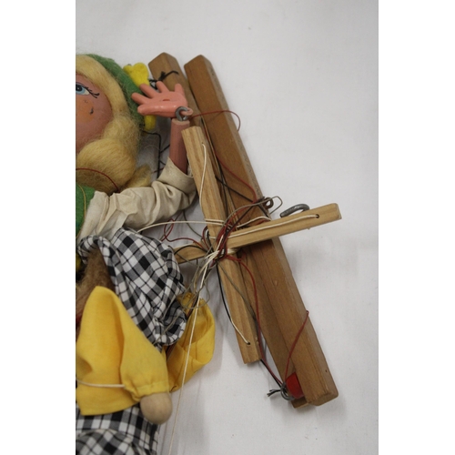 144 - A VINTAGE PELHAM PUPPET AND A CLOWN PUPPET