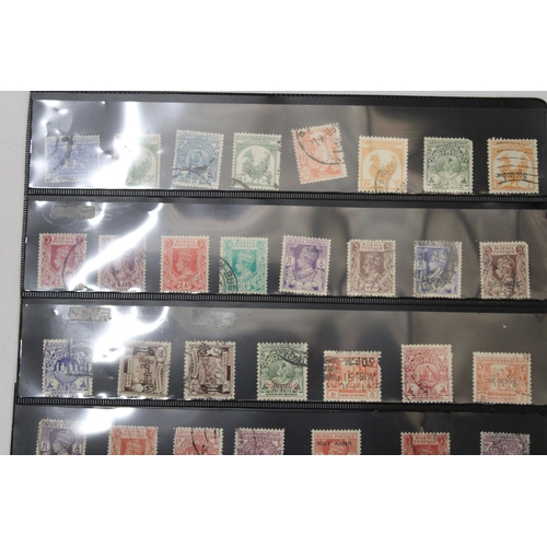 422 - TWO PAGES OF STAMPS FROM BURMA GEORGE 6TH