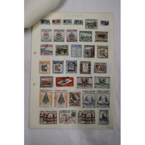 425 - A QUANTITY OF COLUMBIAN STAMPS