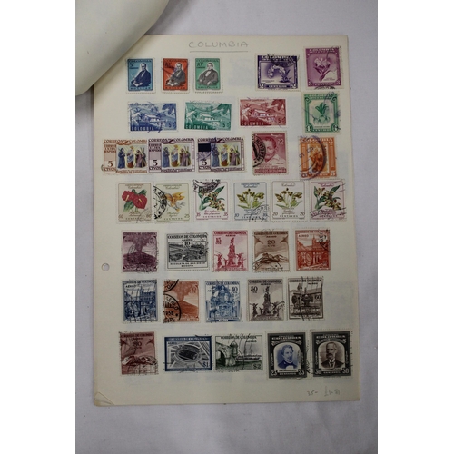 425 - A QUANTITY OF COLUMBIAN STAMPS