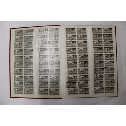 443 - TWO FULL STOCK BOOKS CONTAINING STAMPS OF 