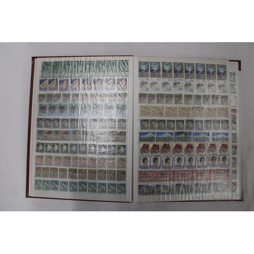 444 - TWO FULL ALBUMS CONTAINING BRITISH AND FOREIGN STAMPS