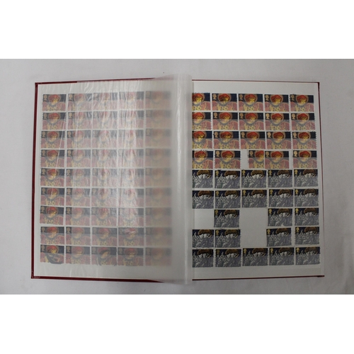 444 - TWO FULL ALBUMS CONTAINING BRITISH AND FOREIGN STAMPS