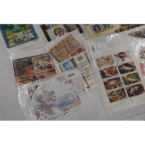 451 - A COLLECTION OF STAMPS ON MINIATURE SHEETS