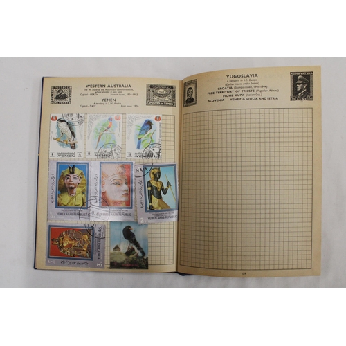 452 - THREE ALBUMS CONTAINING STAMPS OF THE WORLD