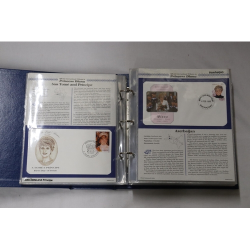 383 - A FIVE BINDER THEMATIC COLLECTION TO INCLUDE RAILWAY X 3, PRINCESS DIANA AND CANADIAN