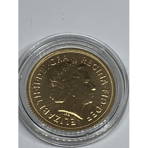 405 - A 2012 GOLD SOVEREIGN QUEEN ELIZABETH II DIAMOND JUBILEE