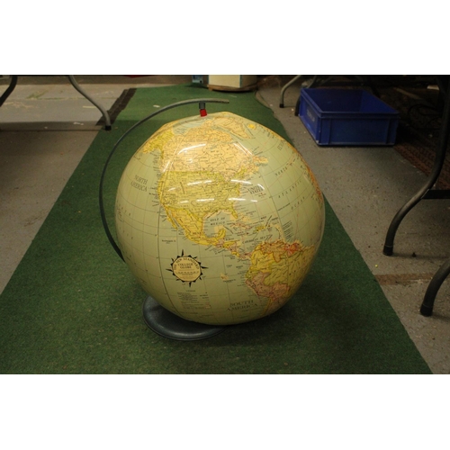 57 - A VINTAGE THE NEW STANDARD COLLEGE GLOBE - INFLATABLE