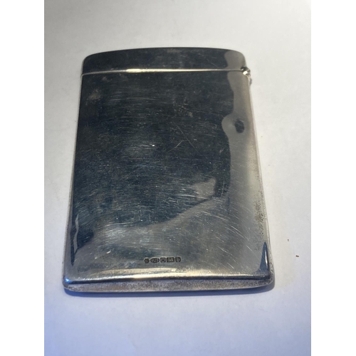 611 - A HALLMARKED SHEFFIELD SILVER CARD CASE GROSS WEIGHT 63.25 GRAMS