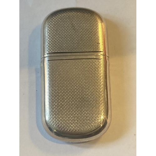 614 - A HALLMARKED BIRMINGHAM SILVER LIGHTER