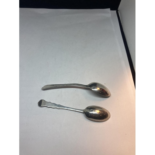 626 - TWO HALLMARKED SILVER SPOONS