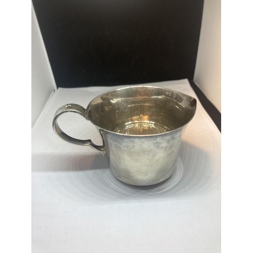 82 - A HALLMARKED EDINBURGH SILVER HAMILTON AND INCHES JUG GROSS WEIGHT 128.7 GRAMS