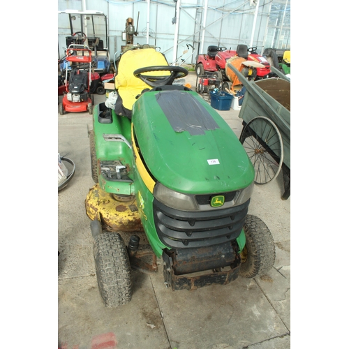 138 - JOHN DEERE X 300 RIDE ON MOWER  NO VAT