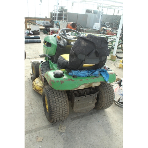 138 - JOHN DEERE X 300 RIDE ON MOWER  NO VAT