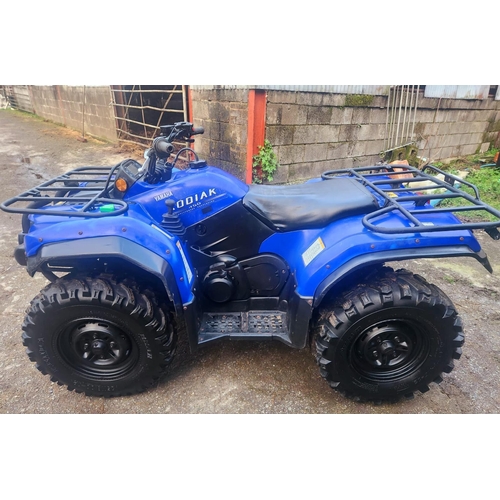 170 - YAMAHA KODIAK 450 QUAD BIKE 2533 HOURS ICDEPENDANT SUSPENSION 4 X 4 SELECTABLE & DIFF LOCK WITH SERV... 