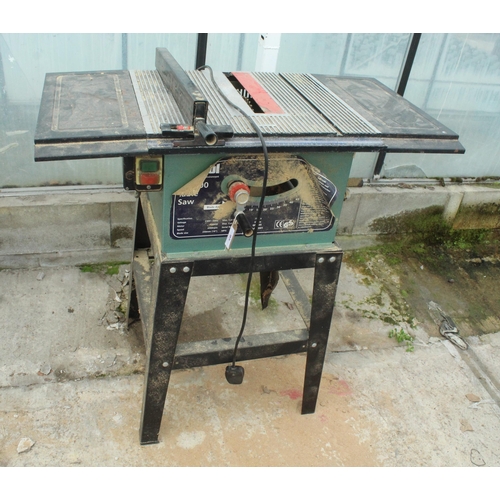 95 - NUTOOL HG H52500 RISE AND FALL TABLE SAW  NO VAT