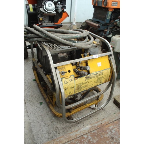 136 - DIESEL LOMBARDI HYDRAULIC HP60DE POWER PACK WITH ELECTRIC START  NO VAT