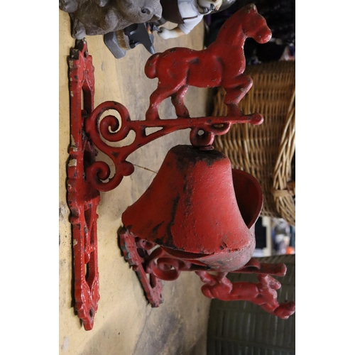 992 - TWO CAST IRON HORSE BELLS