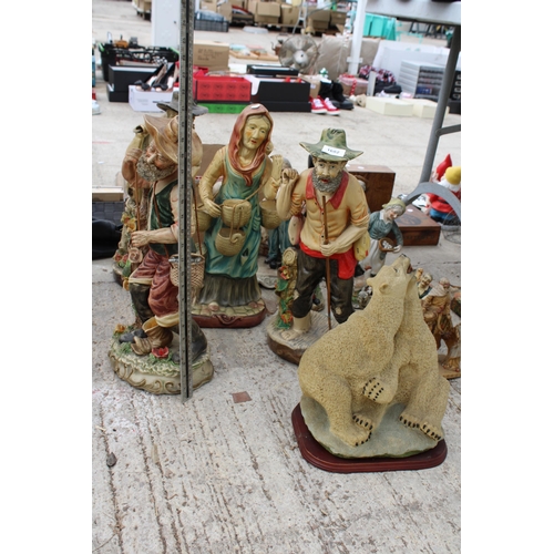 1682 - A LARGE ASSORTMENT OF VARIOUS CERAMIC FIGURES