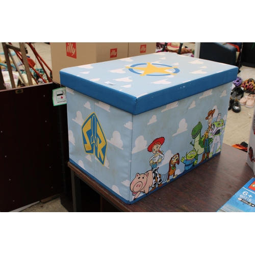 1685 - A FABRIC TOY STORY TOY BOX