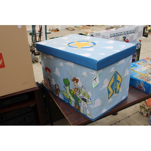 1685 - A FABRIC TOY STORY TOY BOX