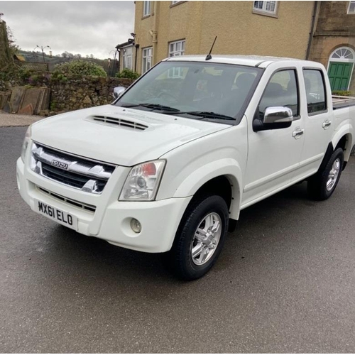 190A - ISUZU RODEO DENVER TD D/C PICK UP MX61ELO FIRST REG 14/09/11 114687 MILES MOT 29/09/24 NO VAT WHILST... 