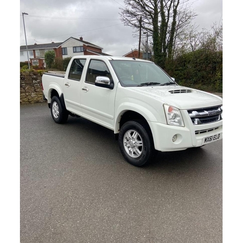 190A - ISUZU RODEO DENVER TD D/C PICK UP MX61ELO FIRST REG 14/09/11 114687 MILES MOT 29/09/24 NO VAT WHILST... 