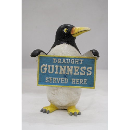 176 - A DRAUGHT GUINNESS PENGUIN, HEIGHT 21CM