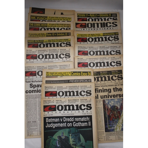 185 - SEVENTEEN COPIES OF EARLY 1990'S COMICS INTERNATIONAL