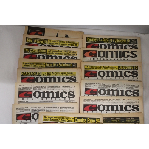 185 - SEVENTEEN COPIES OF EARLY 1990'S COMICS INTERNATIONAL