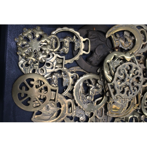 188 - A LARGE COLLECTIONOF HORSE BRASSES