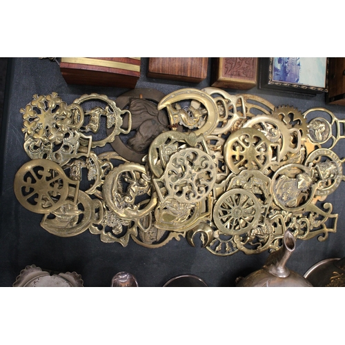 188 - A LARGE COLLECTIONOF HORSE BRASSES