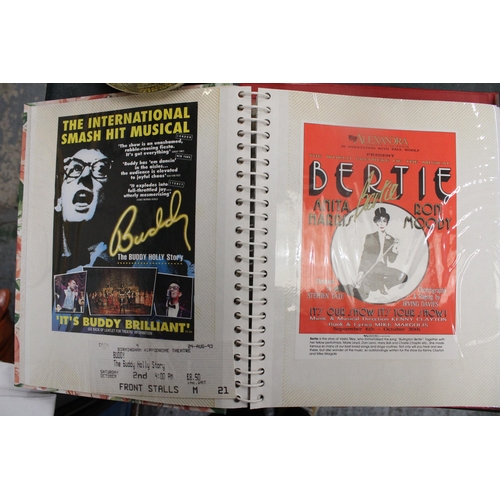 191 - A COLLECTION OF VINTAGE THEATRE PROGRAMMES, TICKETS AND EPHEMERA