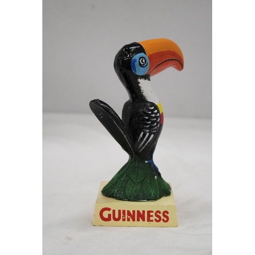 219 - A CAST GUINNESS TOUCAN, HEIGHT 16CM