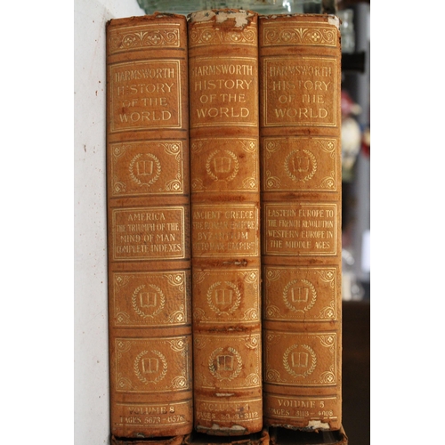 811 - SIX HARDBACK VOLUMES OF HARMSWORTH, 1907, HISTORY OF THE WORLD