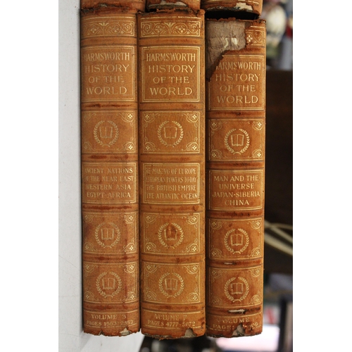 811 - SIX HARDBACK VOLUMES OF HARMSWORTH, 1907, HISTORY OF THE WORLD