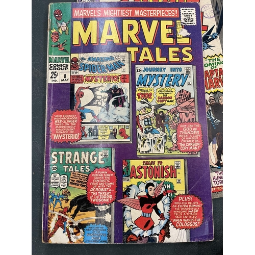 101A - TWO VINTAGE CAPTAIN MARVEL COMICS TO INCLUDE A MARVEL TALES