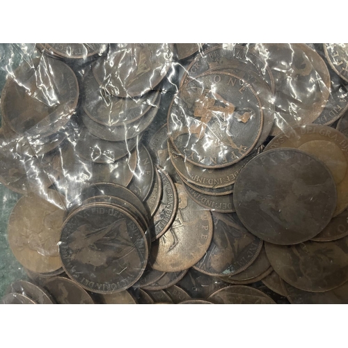 409A - APPROXIMATELY 240 GREAT BRITIAN PRE DECIMAL PENNIES