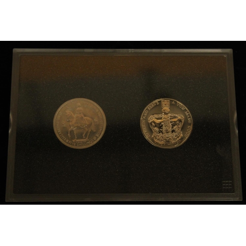 465 - A WESTMINSTER COLLECTION OF COINS TO INCLUDE A QUEEN ELIZABETH II CORONATION CROWN FIVE SHILLINGS CO... 