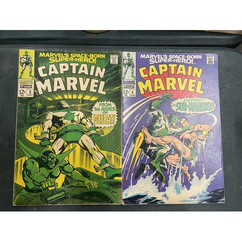 78A - TWO VINTAGE CAPTAIN MARVEL COMICS