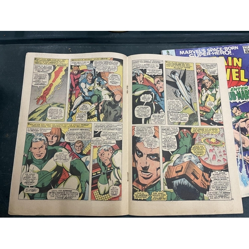 78A - TWO VINTAGE CAPTAIN MARVEL COMICS