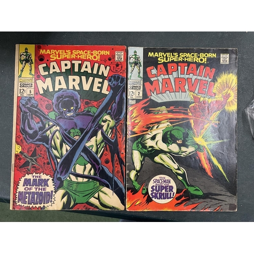 79A - TWO VINTAGE CAPTAIN MARVEL COMICS