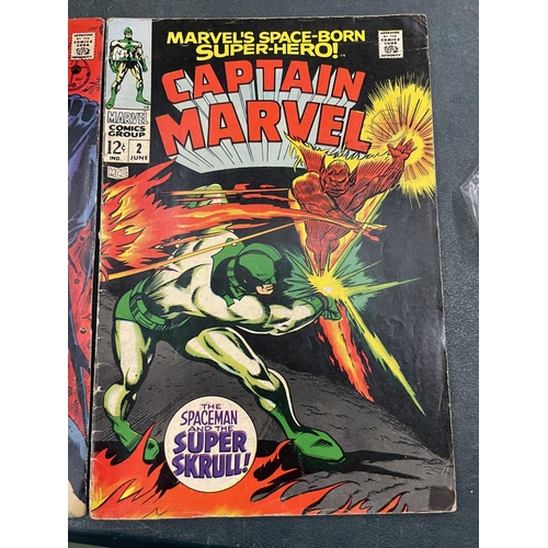 79A - TWO VINTAGE CAPTAIN MARVEL COMICS