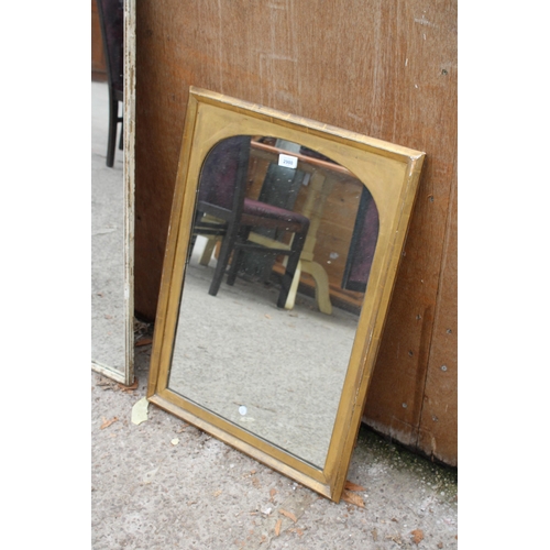 2980 - A MODERN GILT COLOURED WALL MIRROR 29