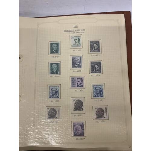 494 - TWO FOLDERS OF AMERICAN STAMPS 1890-1978 AND A FURTHER FOLDER OF POST OFFICE SPECIAL EDITIONS